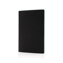 Softcover PU notitieboek met gekleurde accent rand