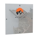 Horae Wall Clock Square 240 x 240 mm, Black Clock Hands