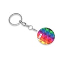 Key Ring Hard Single, Doming in full color, < 10 cm2