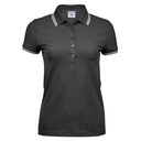 Ladies` Luxury Stripe Stretch Polo