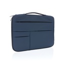 Smooth PU 15.6" laptop sleeve met handvat PVC-vrij