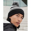 Striped Fan Beanie