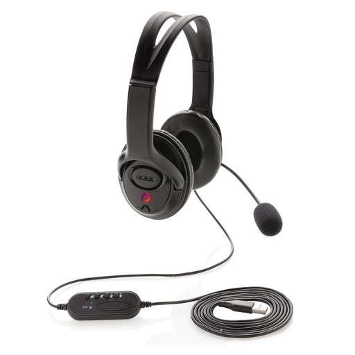 [P329.151] Over ear werk hoofdtelefoon met kabel