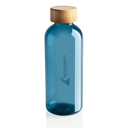 GRS recycled PET fles met bamboe dop