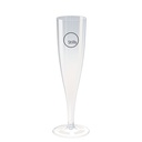 Wegwerp plastic champagnefluit (135 ml/4,75 oz)