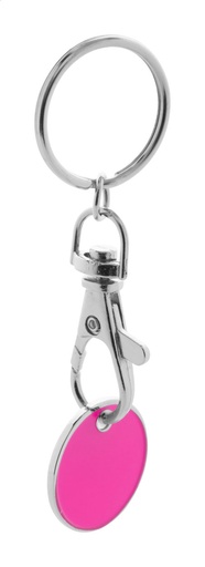winkelwagenmuntje sleutelhanger