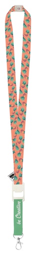 [AP718525] custom made sublimatie lanyard - Subyard Drink Safe Eco