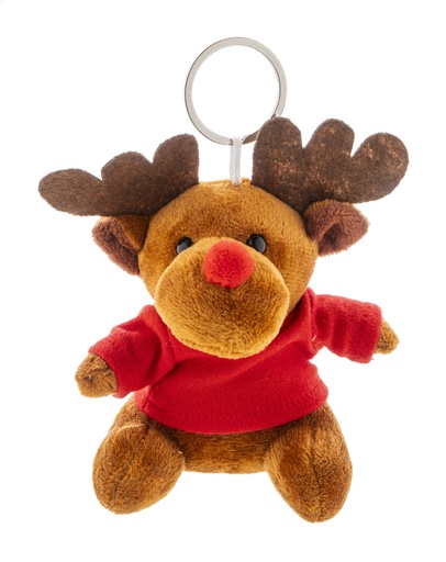 [AP800053] pluche kerst rendier sleutelhanger - Julren
