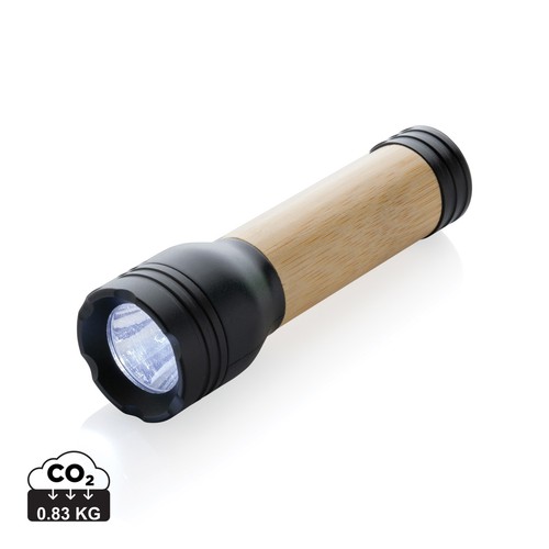 [P513.771] Lucid 1W RCS gerecycled plastic & bamboo zaklamp