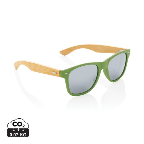 [P453.971] Bamboe en RCS zonnebril van gerecycled plastic
