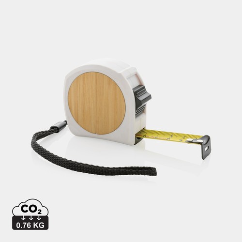 [P112.191] RCS gerecycled plastic bamboe rolmaat 5M/19mm
