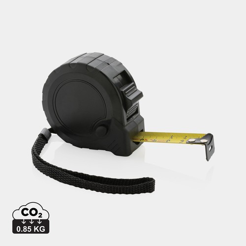 [P112.131] RCS gerecycled plastic 5M/19 mm rolmaat met stop knop