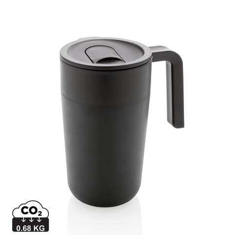[P433.231] GRS recycled PP en roestvrijstalen mok met handvat