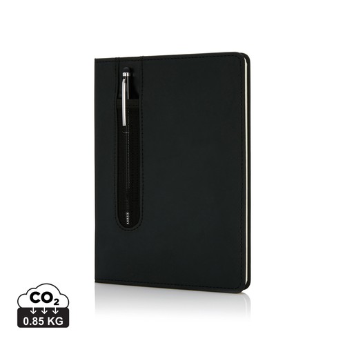 [P773.315] Standaard hardcover PU A5 notitieboek met stylus pen