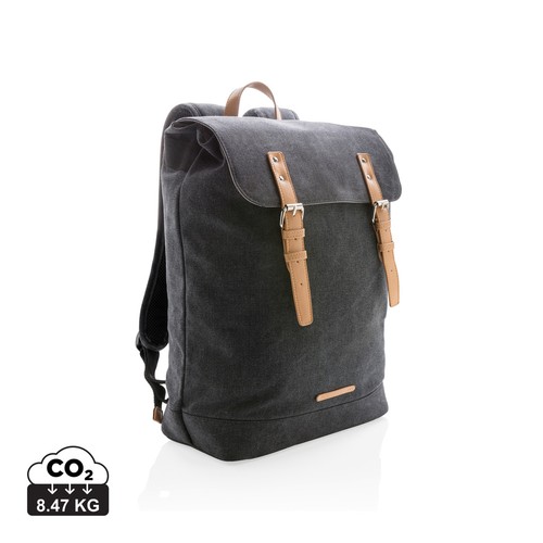 [P762.461] Canvas laptop rugzak PVC vrij