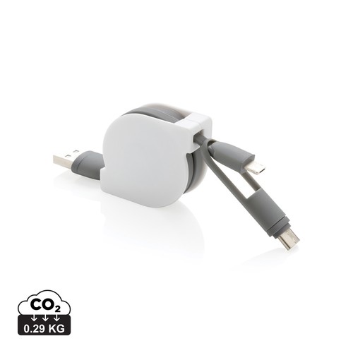 [P302.221] 3-in-1 kabel met oprolmechanisme