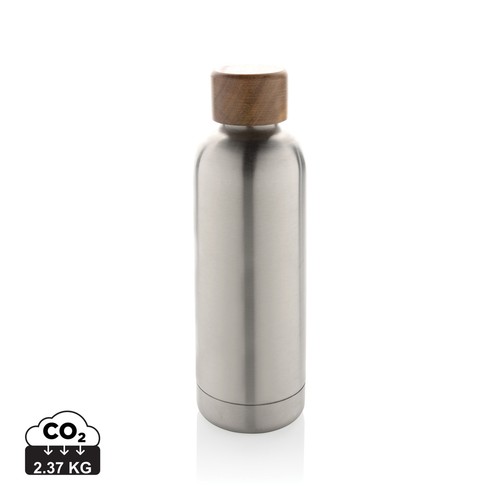 [P435.531] Wood RCS-gecertificeerde gerecycled rvs vacuümfles