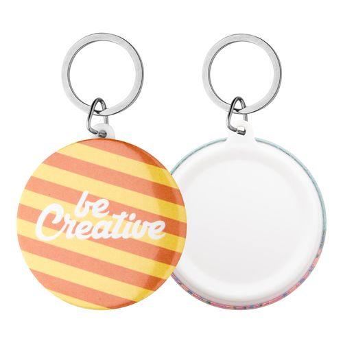 [AP718218] Button Sleutelhanger Met Pin KeyBadge Maxi
